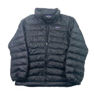 Patagonia Kids Black Down Puffer Jacket Size Large 12 Lightweight Packable
